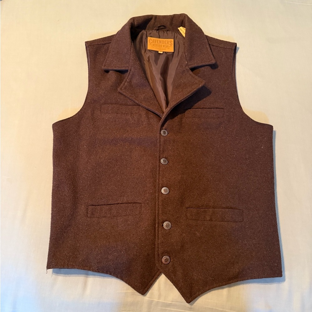 Cavender’s Brown Wool Vest